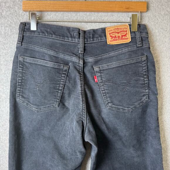 Levi’s Wedgie Straight Corduroy Pants Women’s 28 Blue Button Fly Casual Mom Boho - Picture 4 of 10